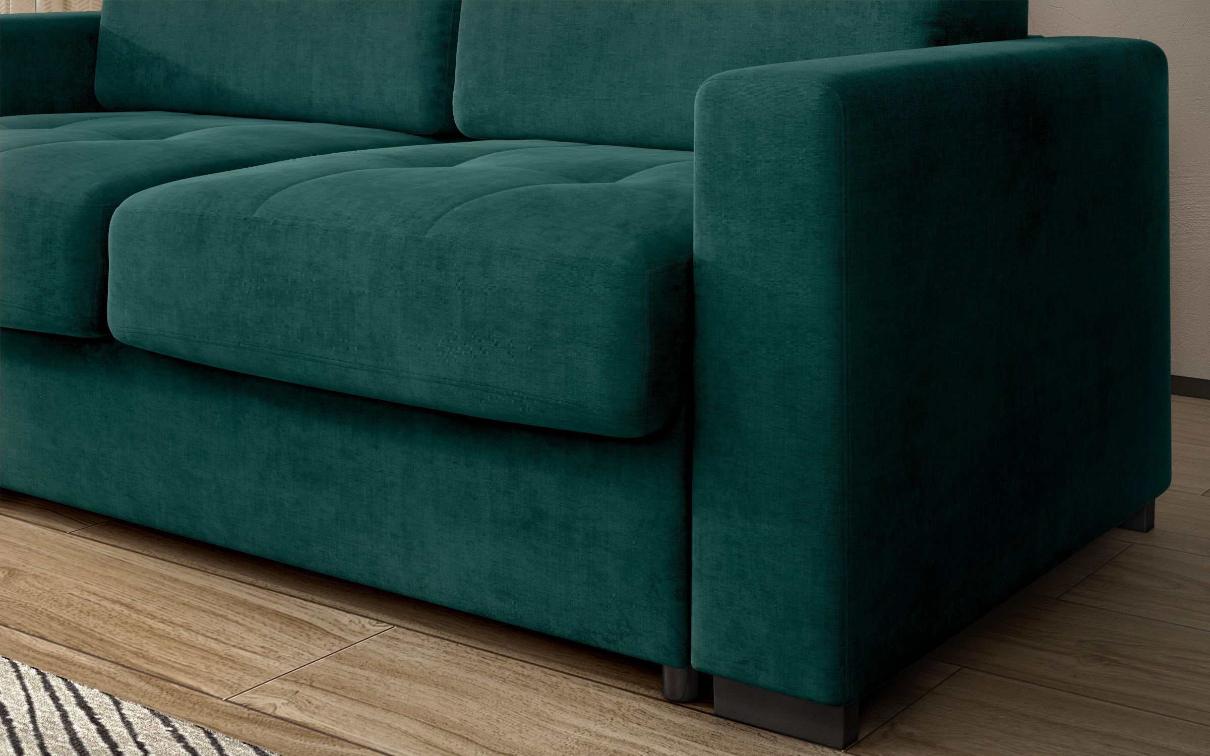 Extendable sofa Barion, turquoise  6