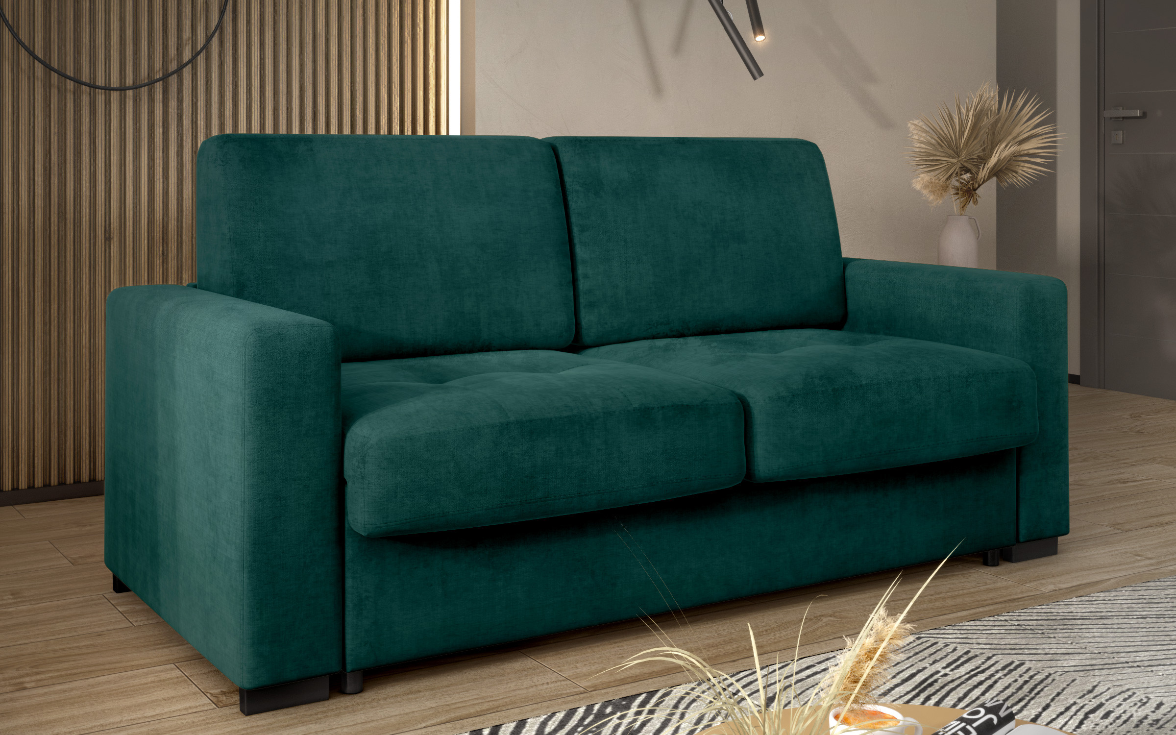 Extendable sofa Barion, turquoise  2