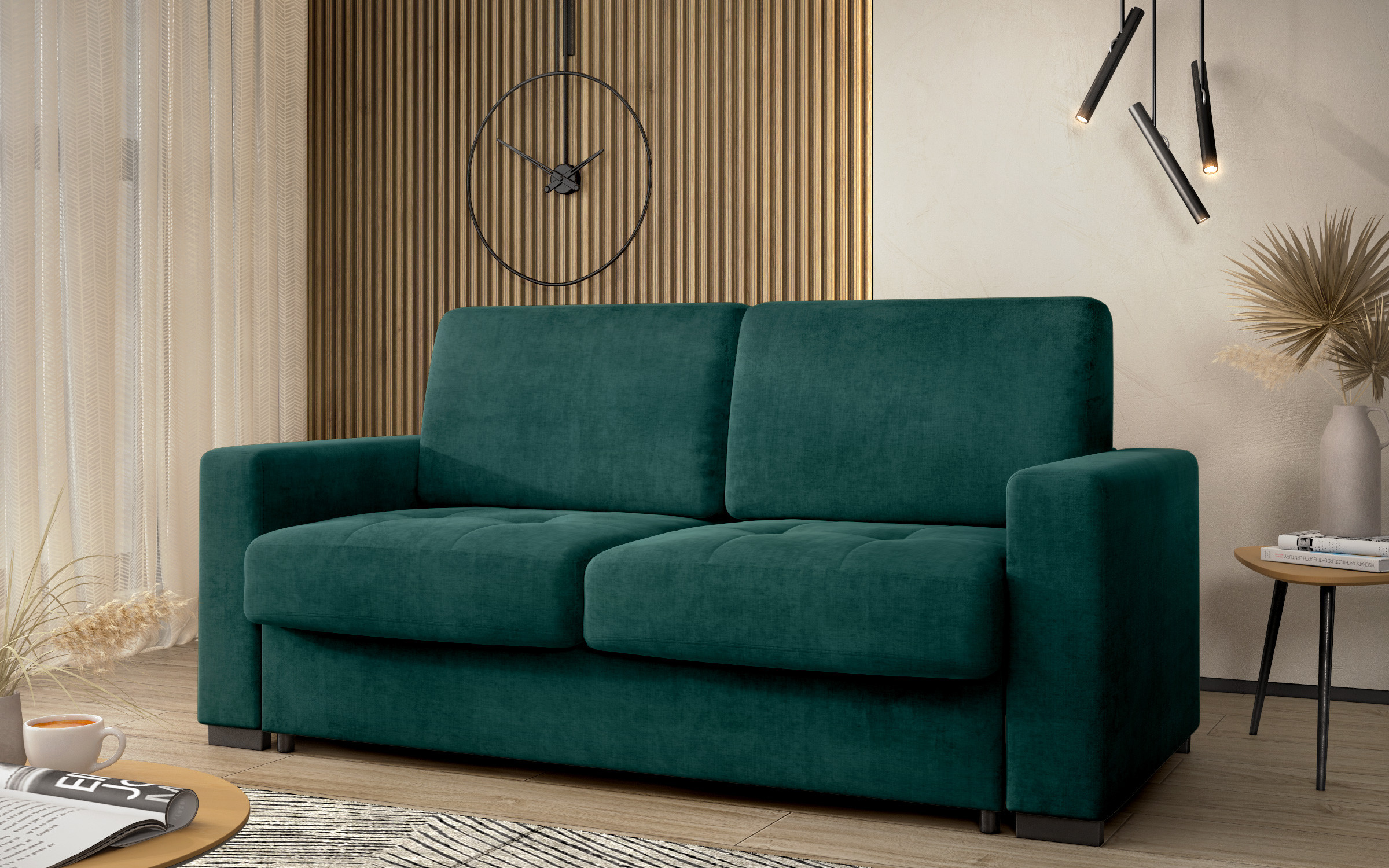 Extendable sofa Barion, turquoise  3