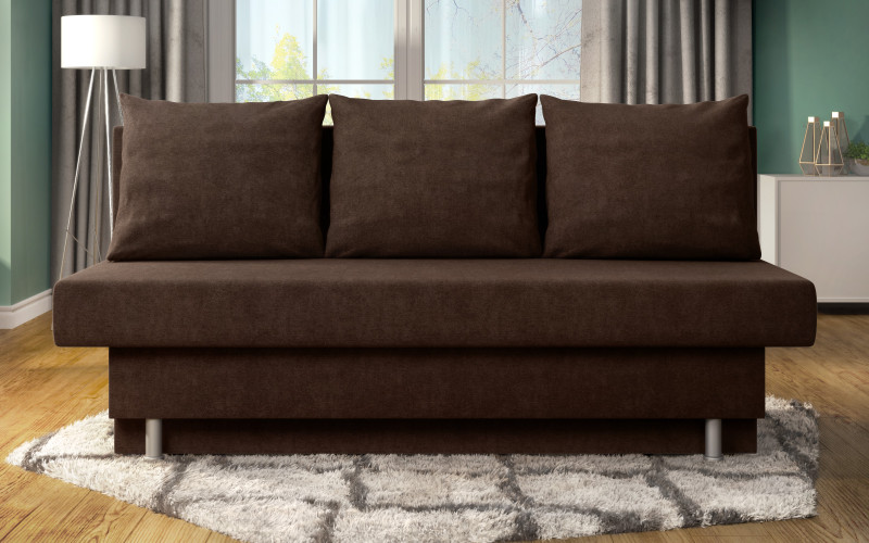 Extendable sofa Marty S, brown  1