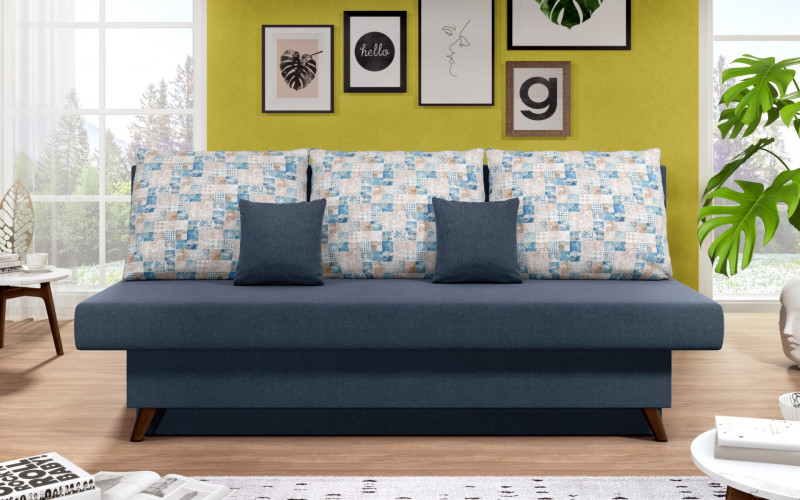 Extendable sofa Marty, dark blue  1