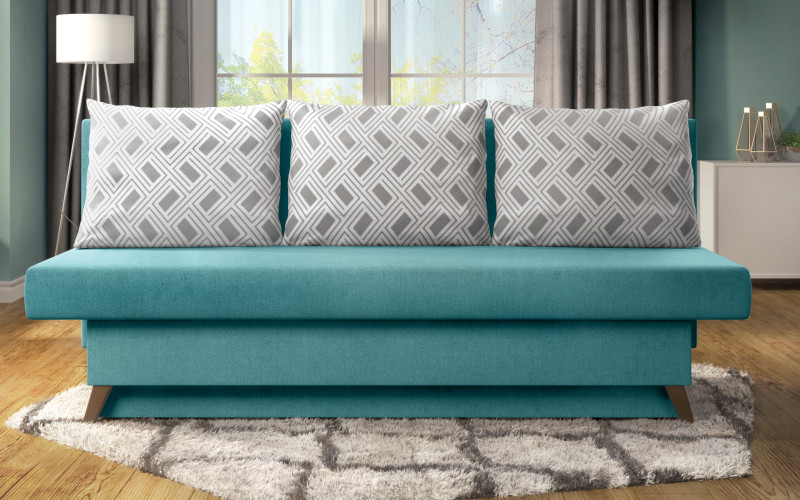 Extendable sofa Marty, turquoise  1