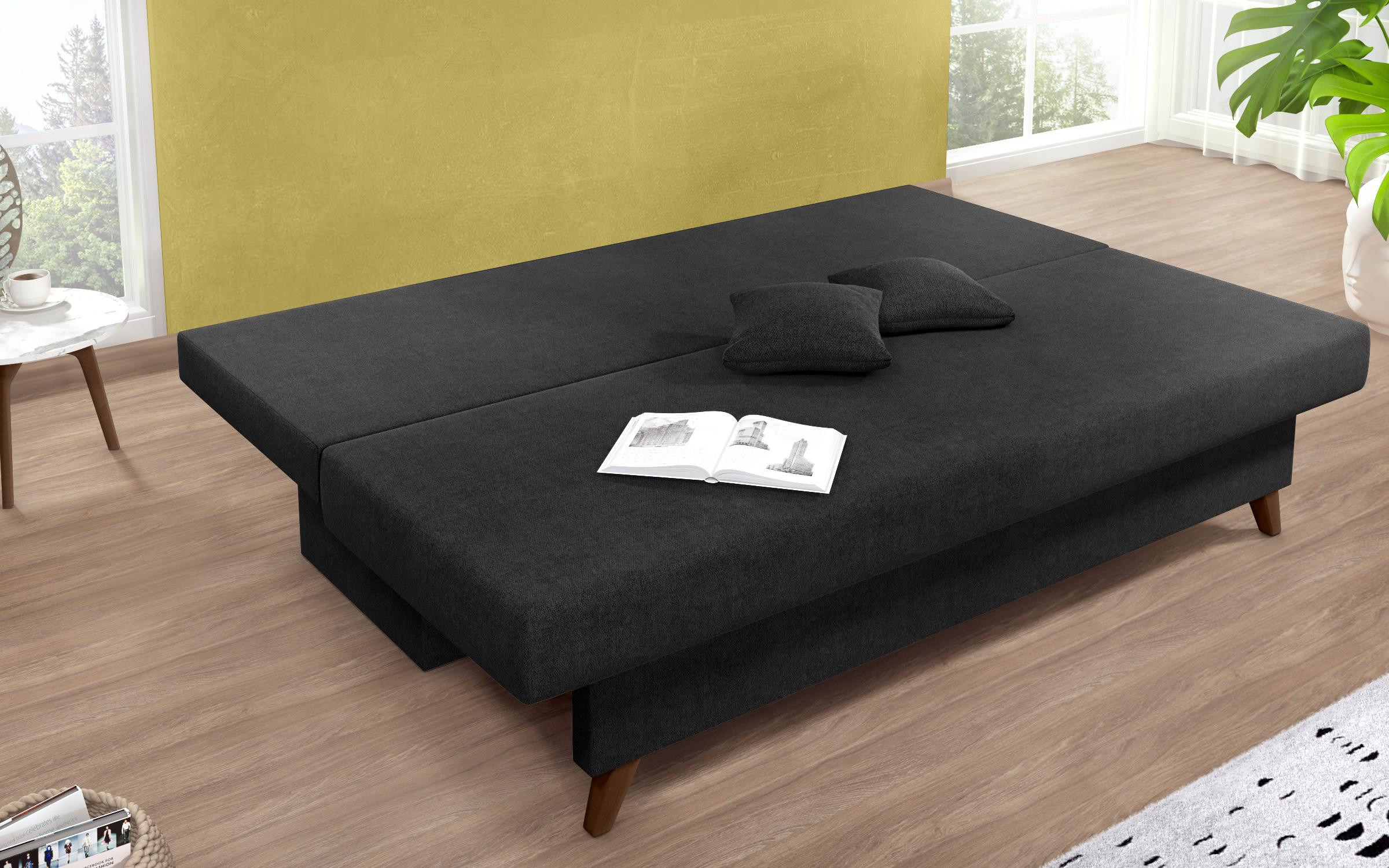 Extendable sofa Marty, black  7