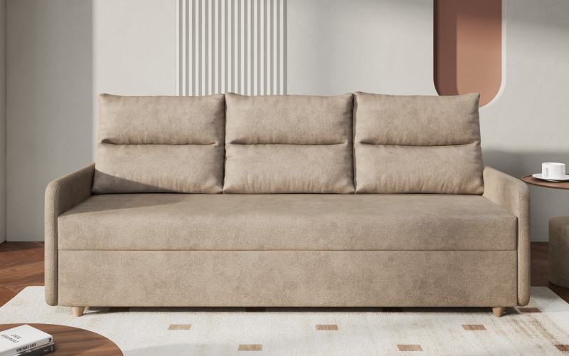 Extendable sofa Dorin, light beige  1