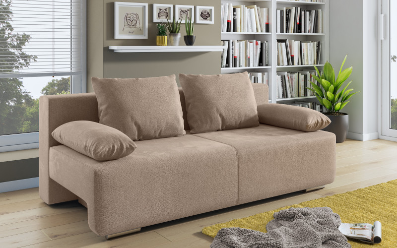 Extendable sofa Keira, dark beige  3