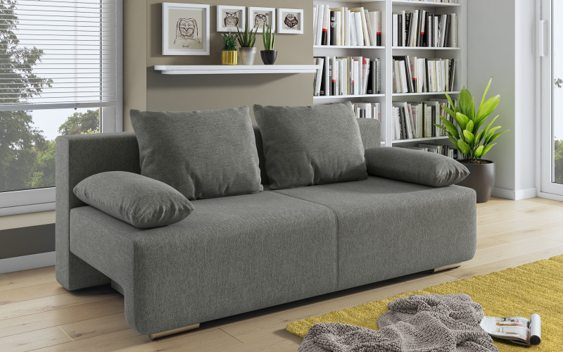Extendable sofa Keira, grey beige  1