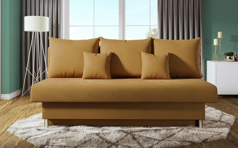 Extendable sofa Marty S, orange  1