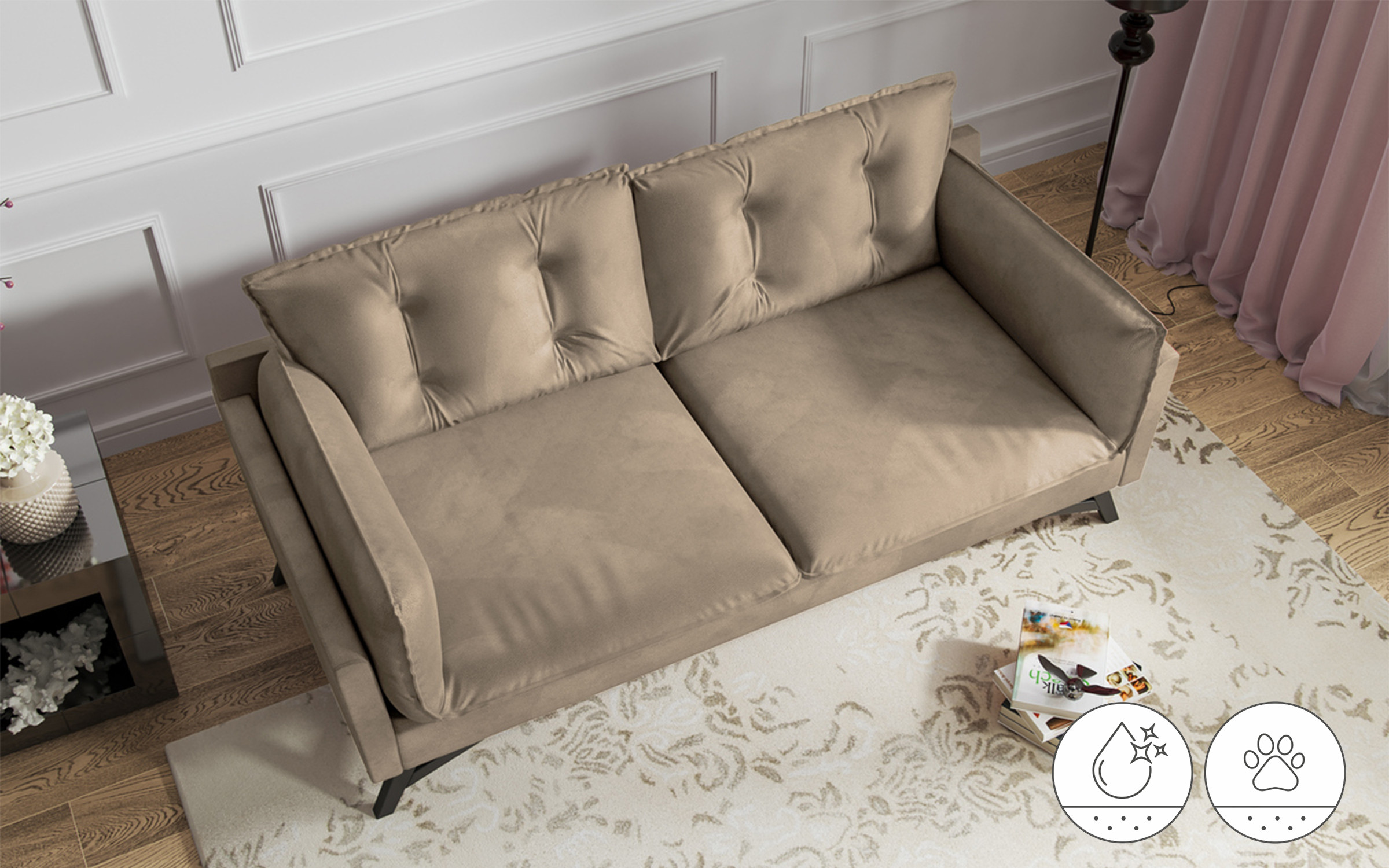 Sofa Vienna, beige  7