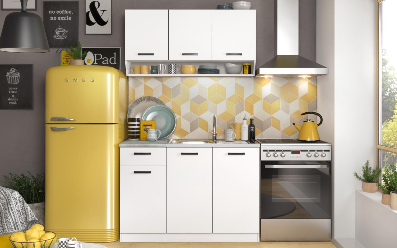 Kitchen Aretha Colore, white matt  1