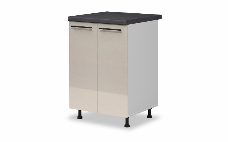 Kitchen cabinet Dakota 07, Metallic beige  1