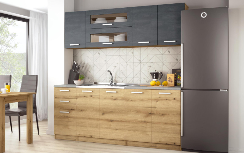 Kitchen Darina, Evoke oak + Magma  1