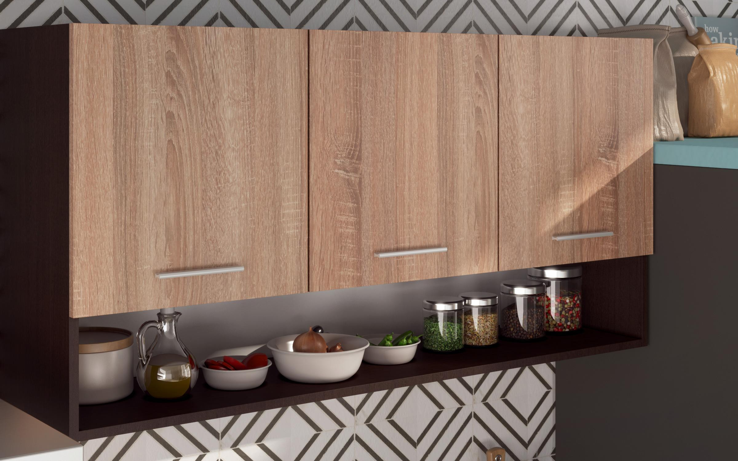 Kitchen Lora 5 mini, Wenge + Sonoma oak  4