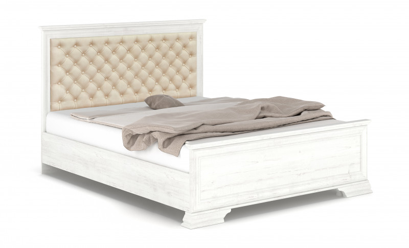 Upholstered double bed for mattress 160/200 Alexa, Andersen pine  1