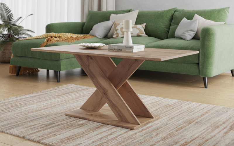 Coffee table Alina, Wotan oak  1