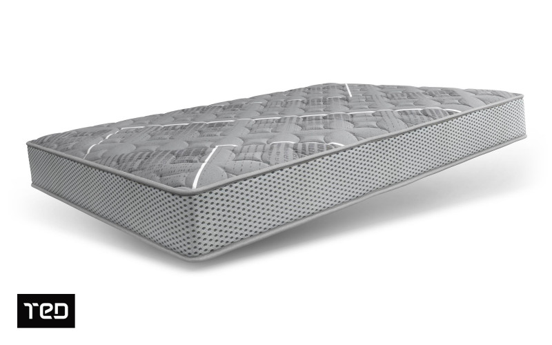 Mattress 160/200, two-sided, polyurethane foam, memory foam, height 18 cm, 2-year warranty, firmness - balanced soft and balanced firm Futura Roll,   1