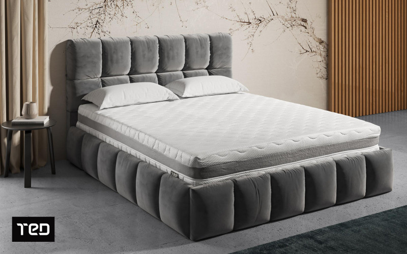 Mattress  160/200, two-sided, anatomical foam, height 25 cm, 5-year warranty, firmness - soft and medium-firm Memory Deluxe,   1