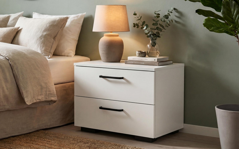 Nightstand Mino, white  1