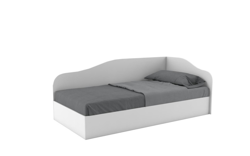 Bed Alaska M002 with mechanism for mattress 90/200 cm, white  1