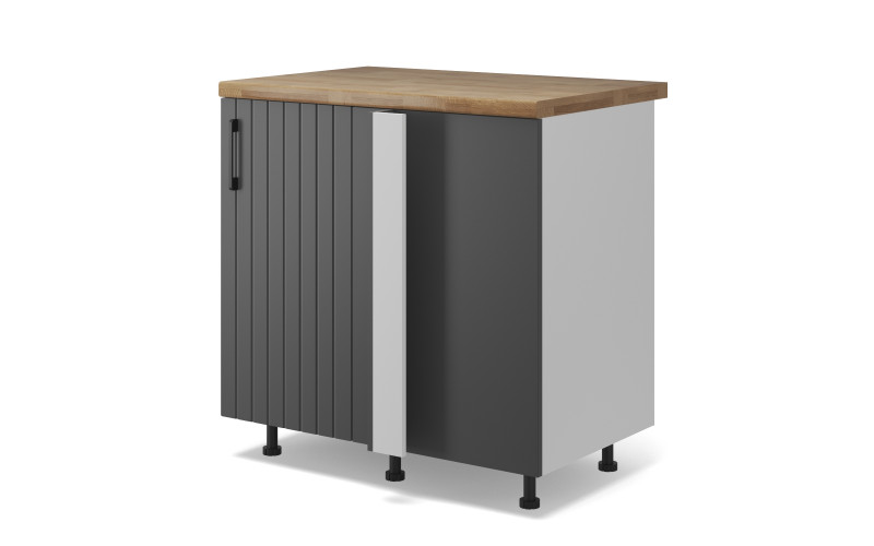 Kitchen cabinet Ava 17 right, graphite  1