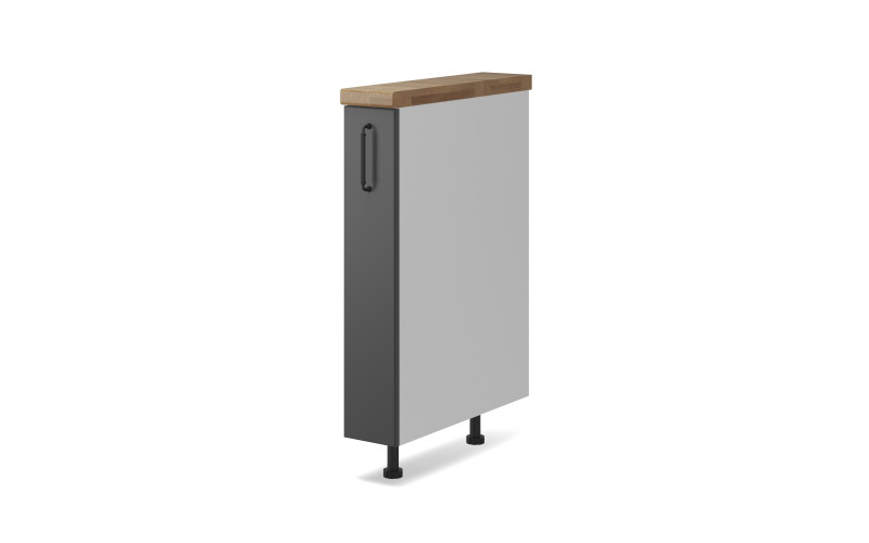 Kitchen pull-out bottle rack Mathis 29, graphite  1