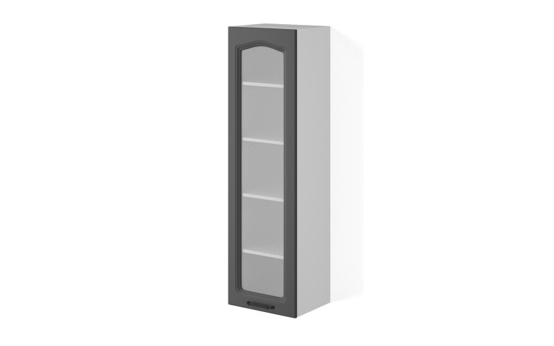 Kitchen showcase cabinet Mathis 37 right, graphite  1
