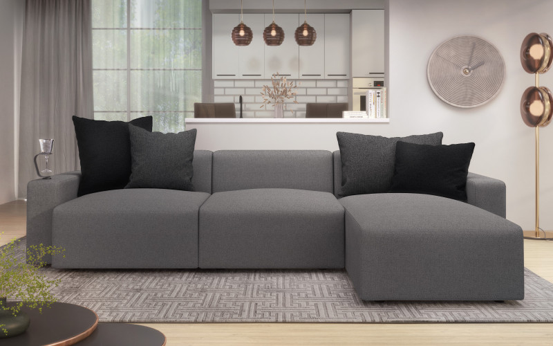 Modular sofa Bredo Smart, grey  1