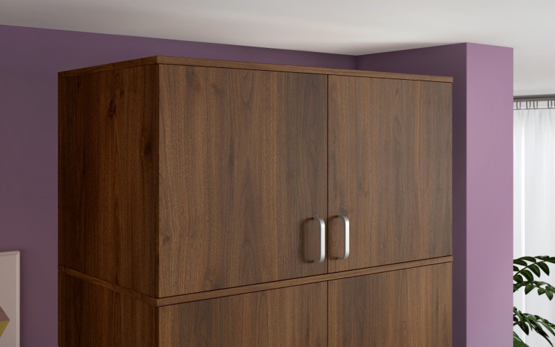 Upgrade for double-winged wardrobe M022, dark cedar  1