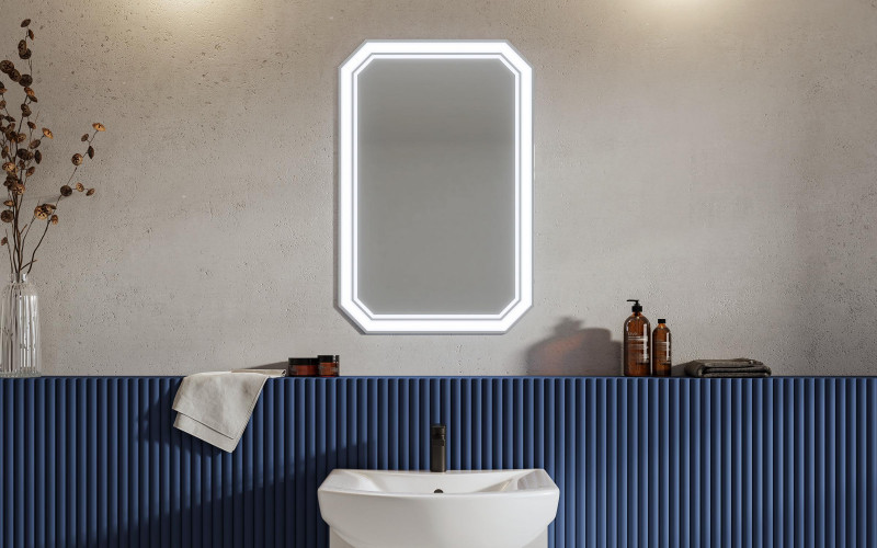 Bathroom mirror with LED lighting ICL1494, 60/90 cm  1