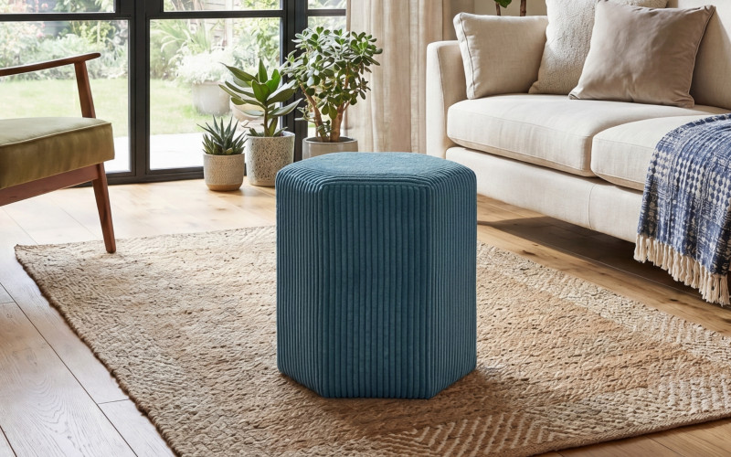 Ottoman Olet, turquoise  1