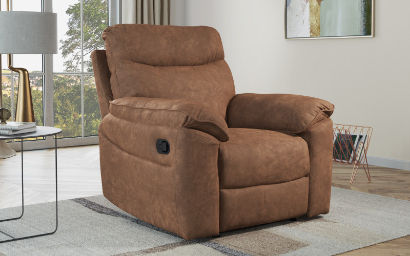 Armchair recliner /with manual mechanism/ Adesto, brown  1