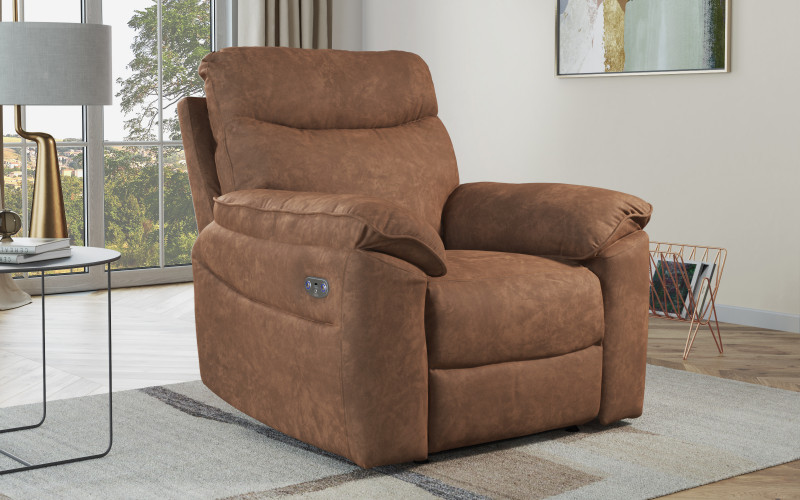 Armchair recliner /with electric mechanism/ Adesto, brown  1