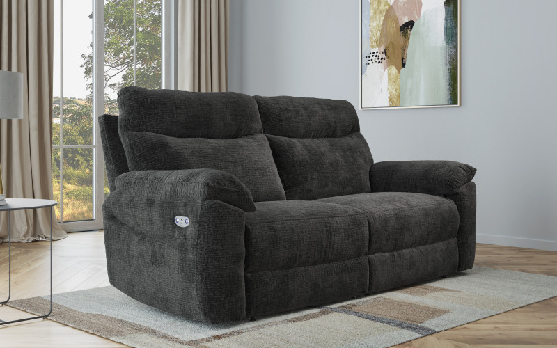 Three-seater recliner /with electric mechanism/ Adesto, dark grey  1