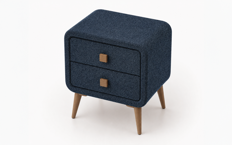 Nightstand Amira, dark blue  1