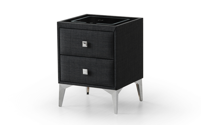Nightstand Alfino Smart, anthracite  1