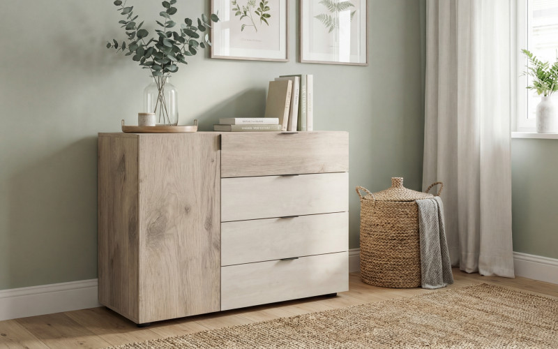Dresser Belmar, Silk + light Scandinavian oak  1