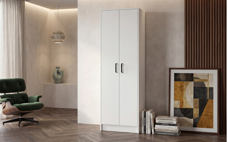 Double-winged wardrobe Sunset, white  1