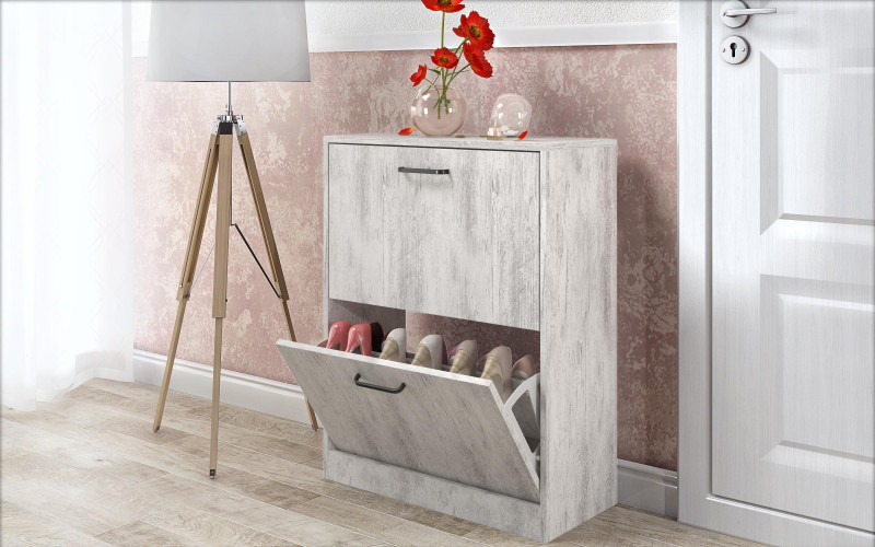 Shoe cabinet Beko 2, Antique oak  1