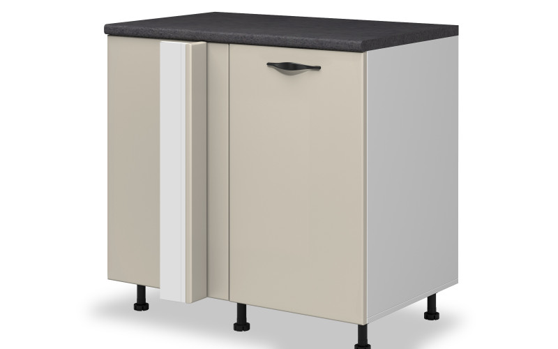 Kitchen corner cabinet Simon 18 left, cashmere  1