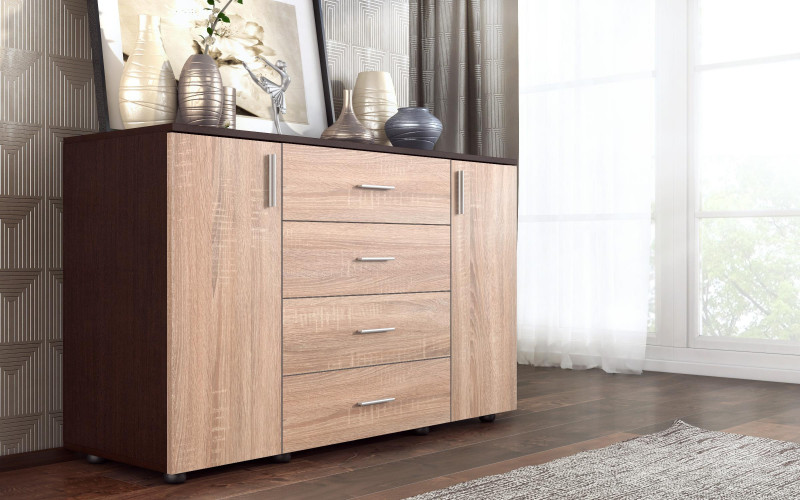 Dresser Lenny, Wenge + Sonoma oak  1