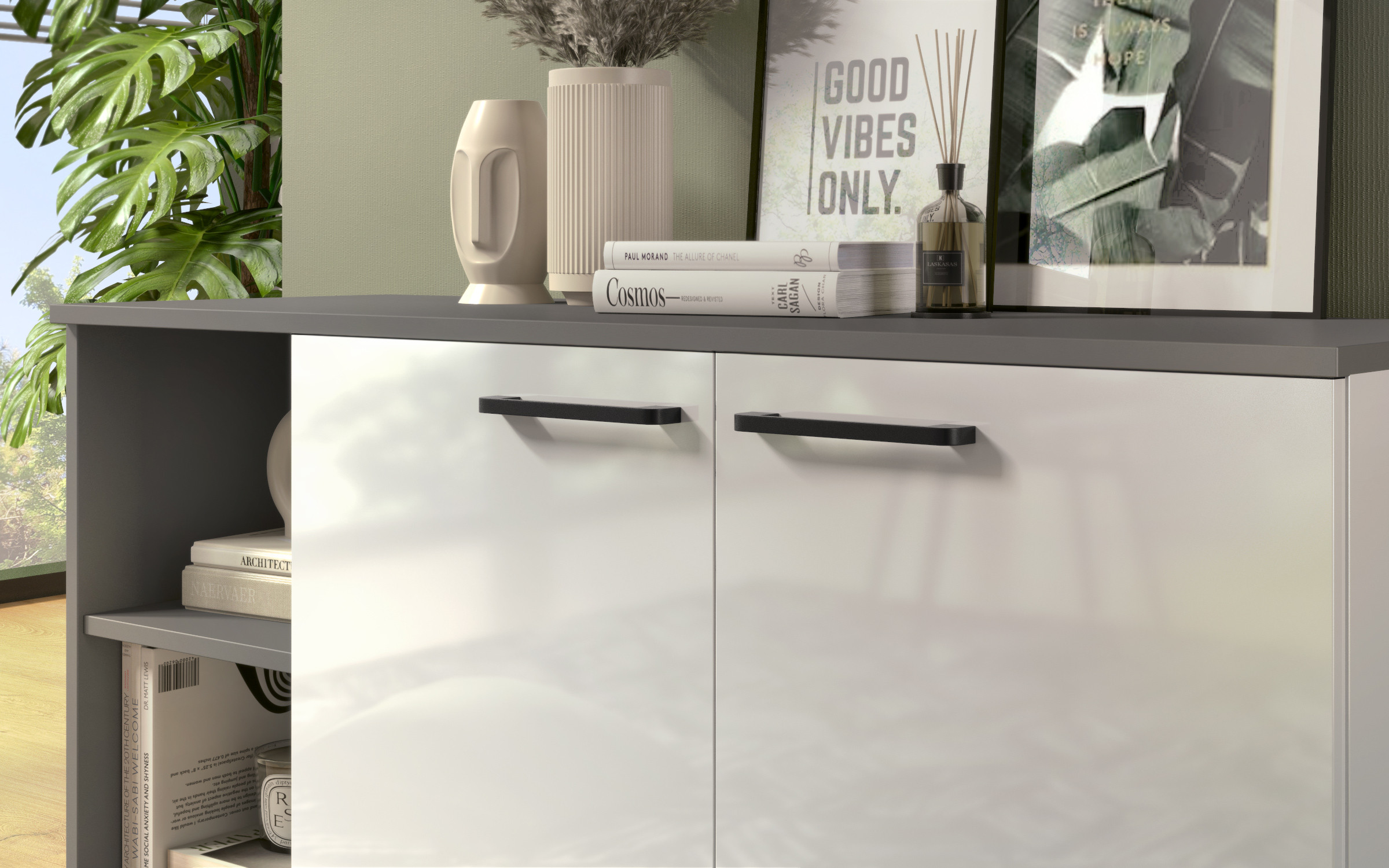 Dresser Marten, anthracite matt + white gloss  4