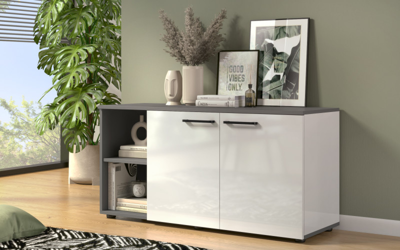 Dresser Marten, anthracite matt + white gloss  1