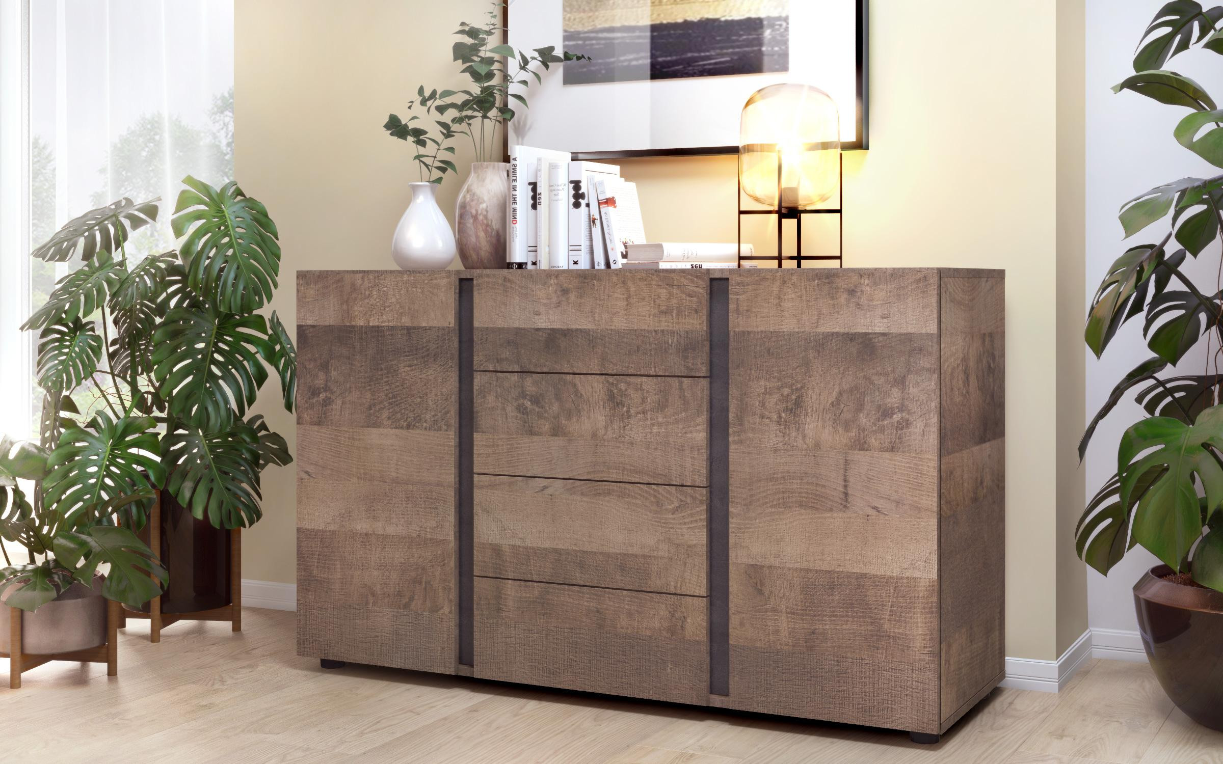 Dresser Omonia L, Colonial oak + Magma  1