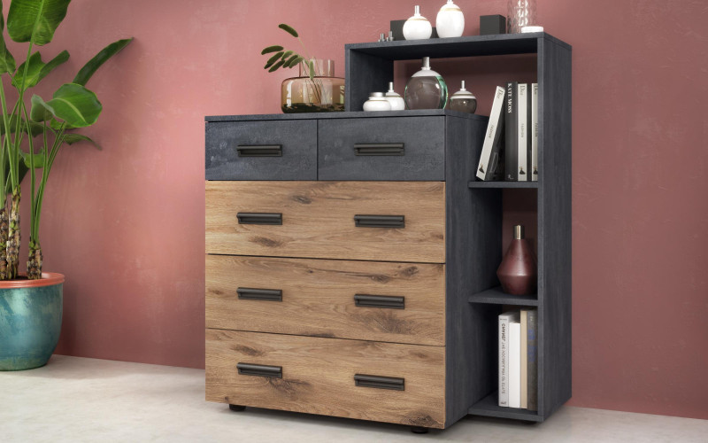 Dresser Sandero, dark Scandinavian oak + Magma  1