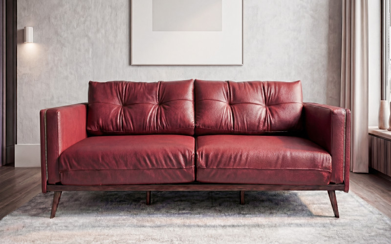 Sofa Bellevue, burgundy  1