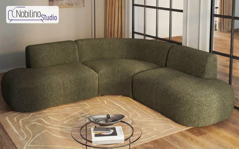 Corner sofa Alino, Anthology 14 Deep Blue  1