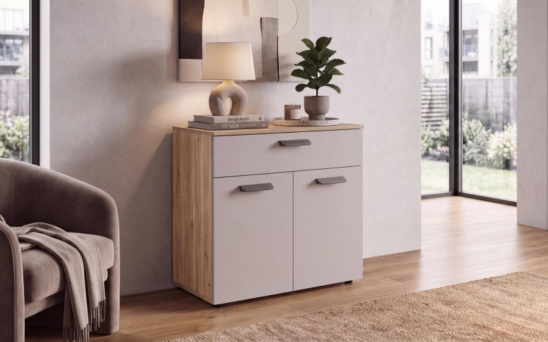 Dresser Space B, cashmere + honey Castello oak  1