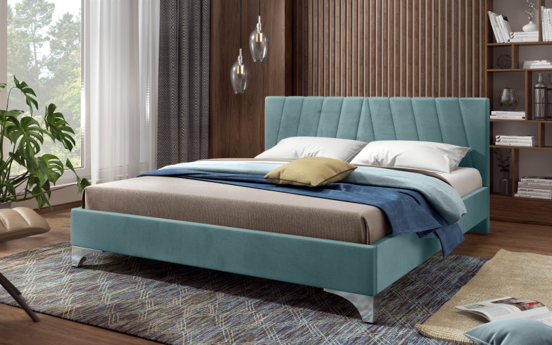 Double bed Martela for two-sided mattress 180/200, turquoise  1