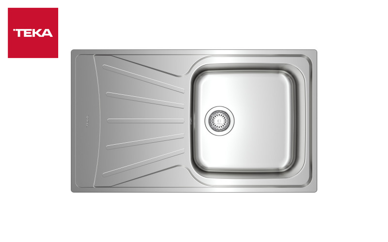Built-in sink TEKA Starbright 50 E-XP 1B 1D, chrome  1