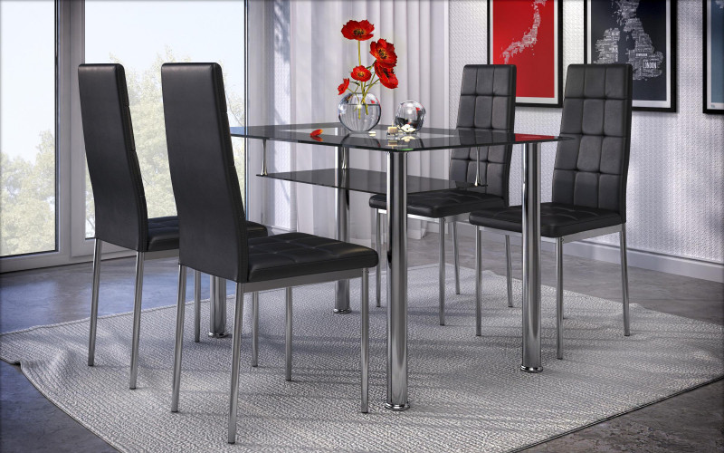 Dining chair Apollo Lux 2P, black  1