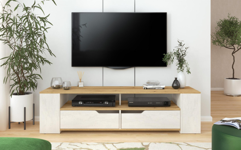 TV module Elif, Silk + Evoke oak  1